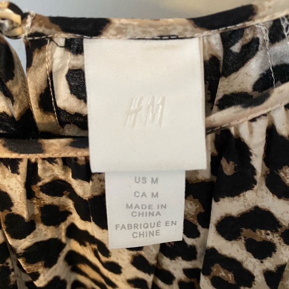 H&M Leopard Print Peplum Dress - Picture 2 of 3